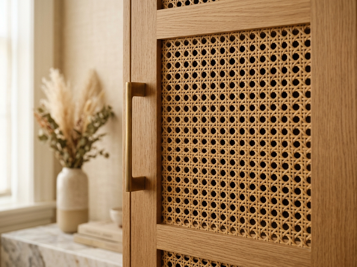 Fluted Storage Credenza