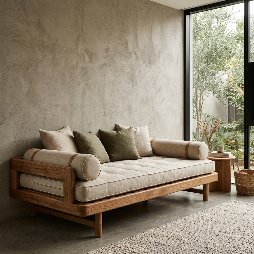 Architectural Timber Daybed Settee