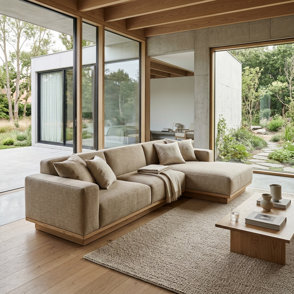Modular Low Sectional Sofa